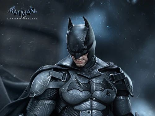 Batman (Battle Damaged) van Inart - Arkham Origins 1/12 schaal actiefiguur