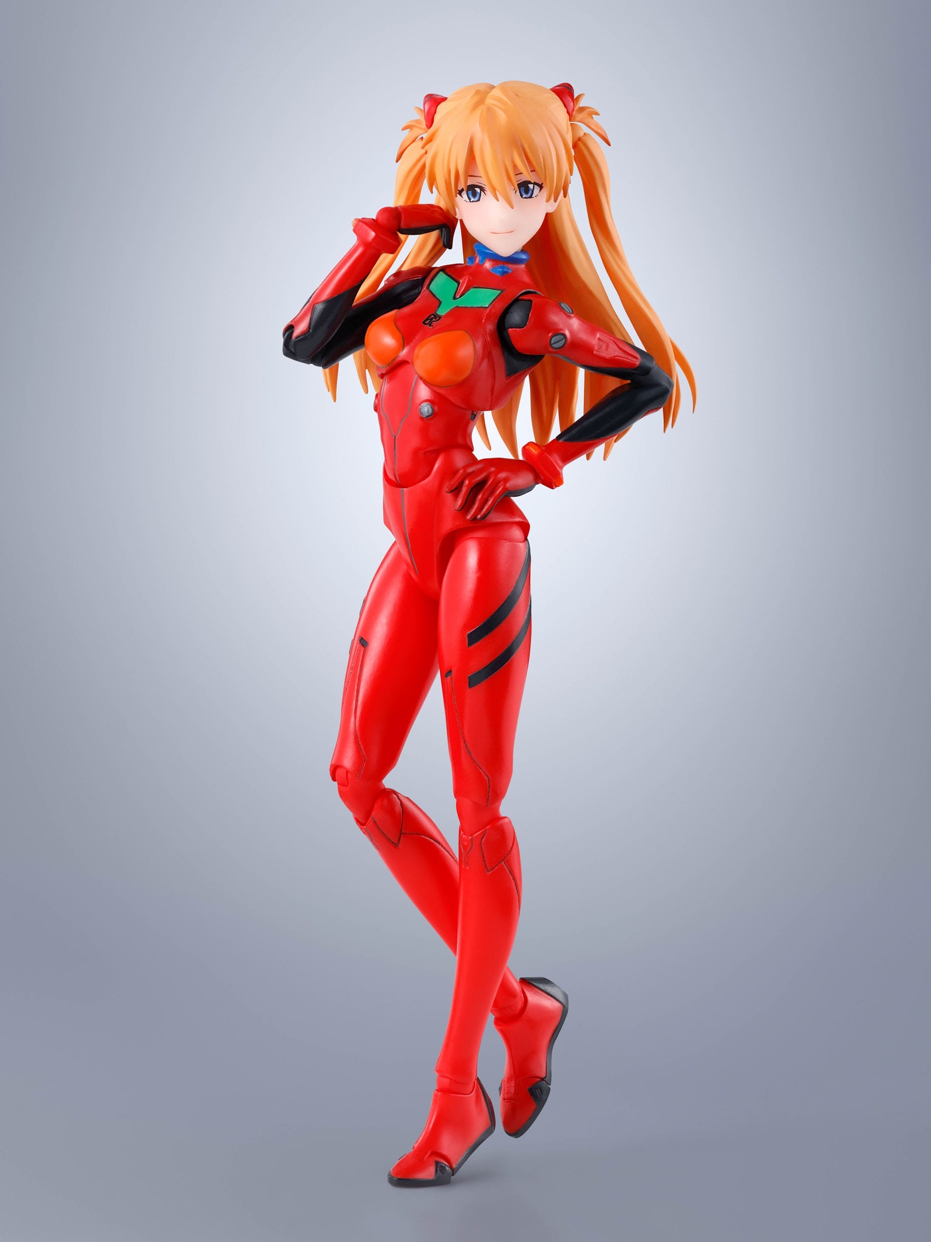 Asuka Shikanami Langley SH Figuarts van Bandai Tamashii Nations Rerun version - Neon Genesis Evangelion 14 cm actiefiguur