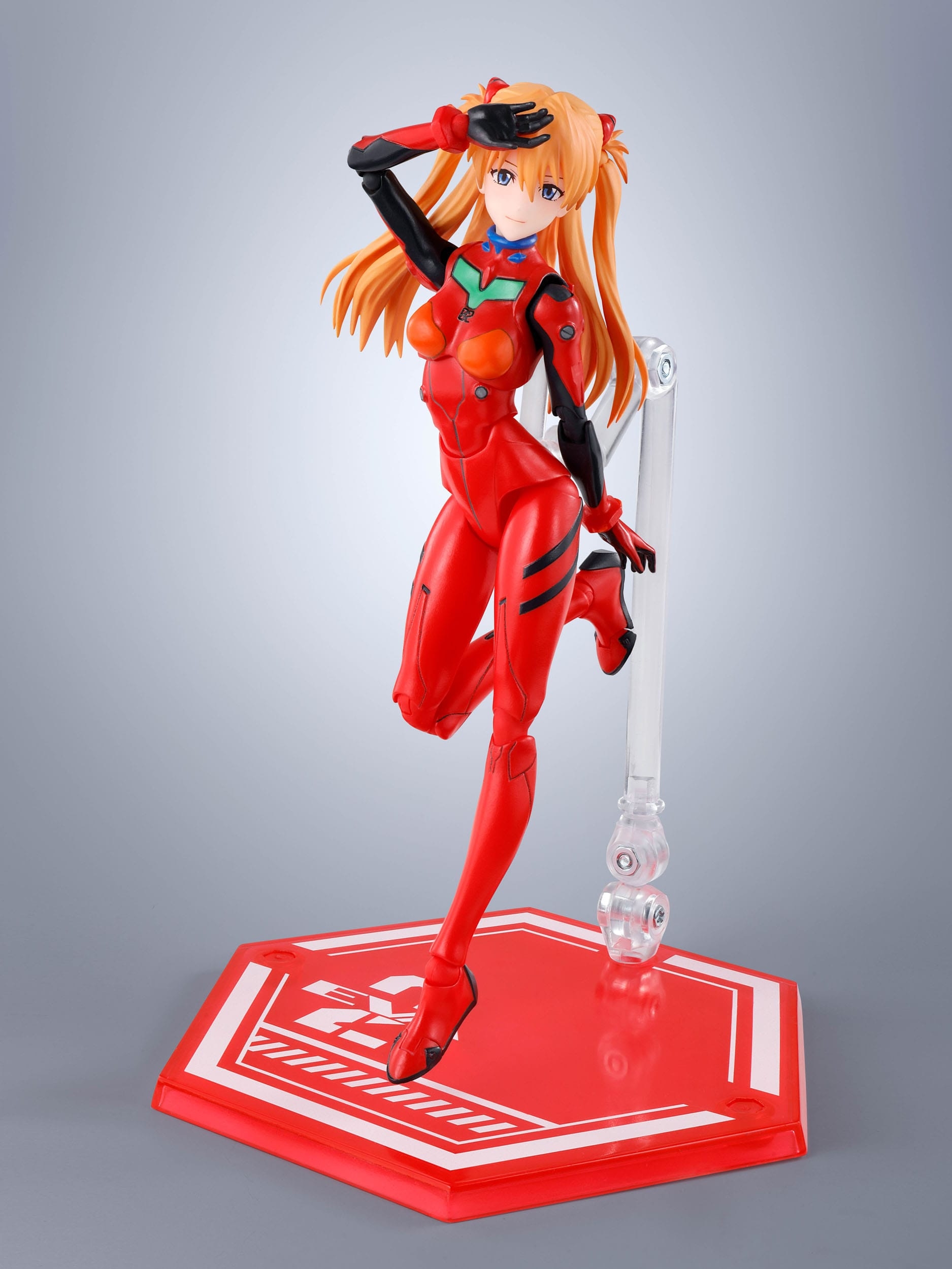 Asuka Shikanami Langley SH Figuarts van Bandai Tamashii Nations Rerun version - Neon Genesis Evangelion 14 cm actiefiguur