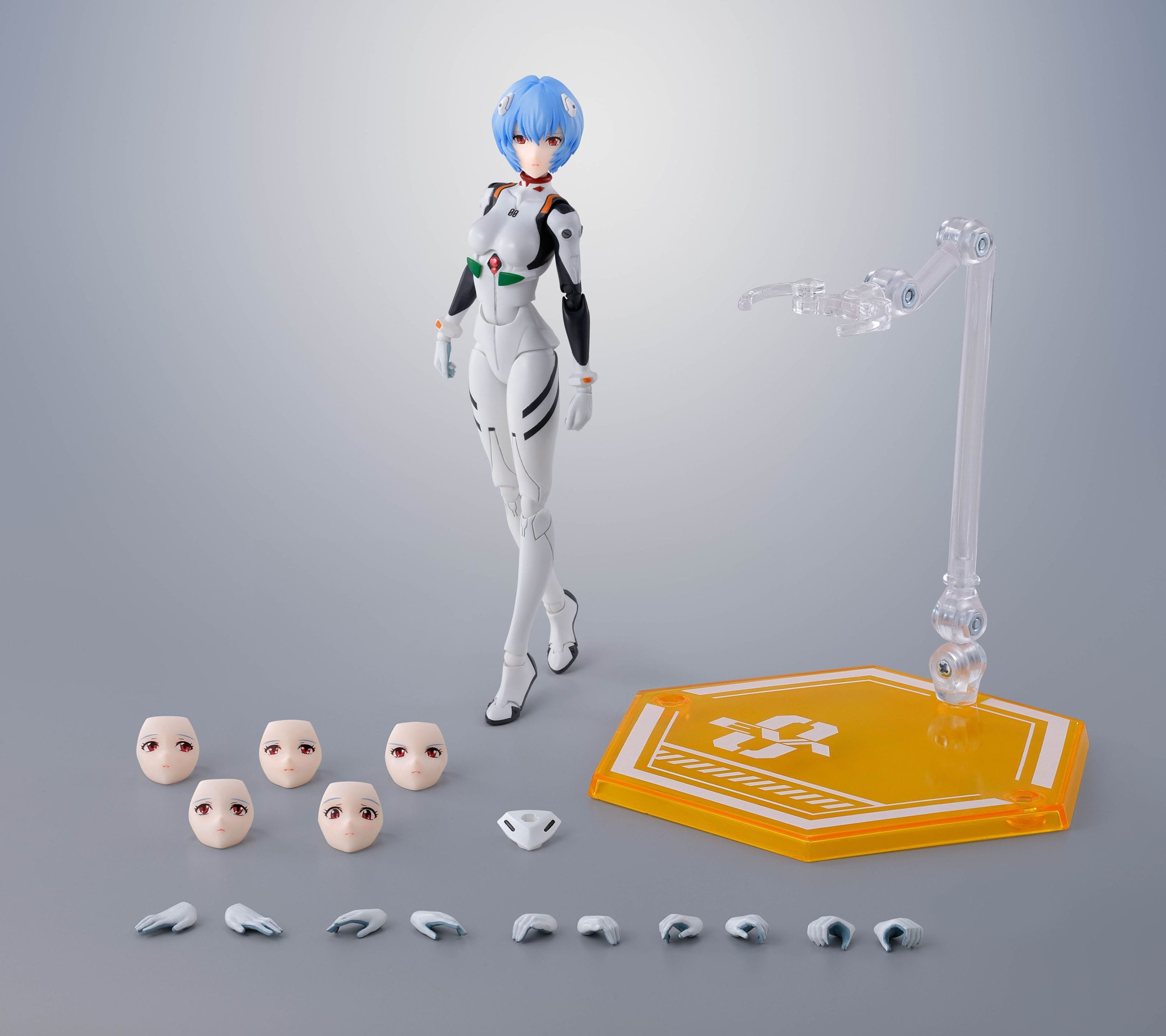 Rei Ayanami SH Figuarts Rerun by Bandai Tamashii Nations - Neon Genesis Evangelion 14 cm action figure