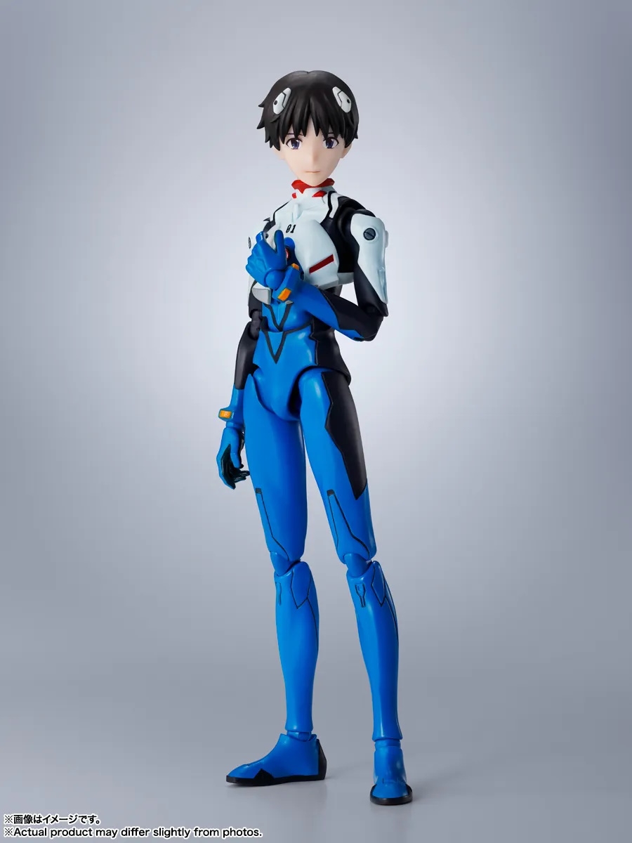 Shinji Ikari SH Figuarts par Bandai Tamashii Nations - figurine Neon Genesis Evangelion de 15 cm