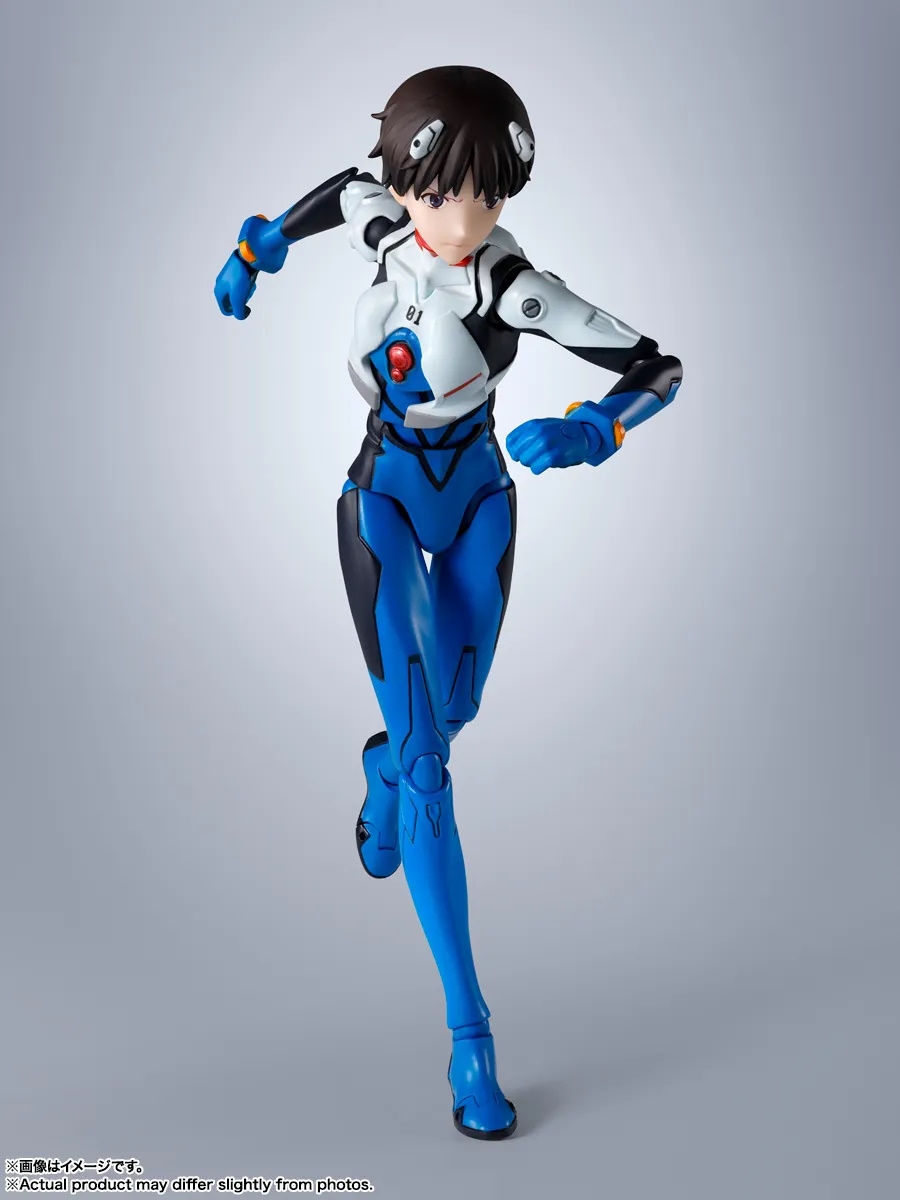 Shinji Ikari SH Figuarts par Bandai Tamashii Nations - figurine Neon Genesis Evangelion de 15 cm