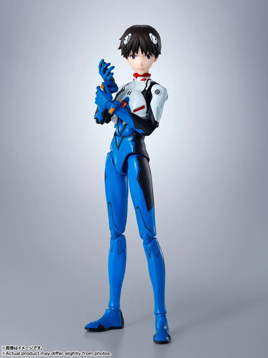 Shinji Ikari SH Figuarts par Bandai Tamashii Nations - figurine Neon Genesis Evangelion de 15 cm