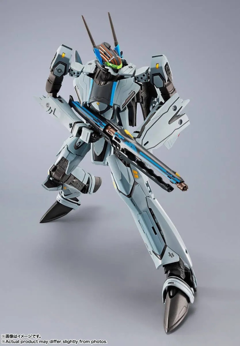 VF-25 Messiah Valkyrie DX Chogokin von Bandai Tamashii Nations Top Gun Maverick version - Macross 25 cm Actionfigur