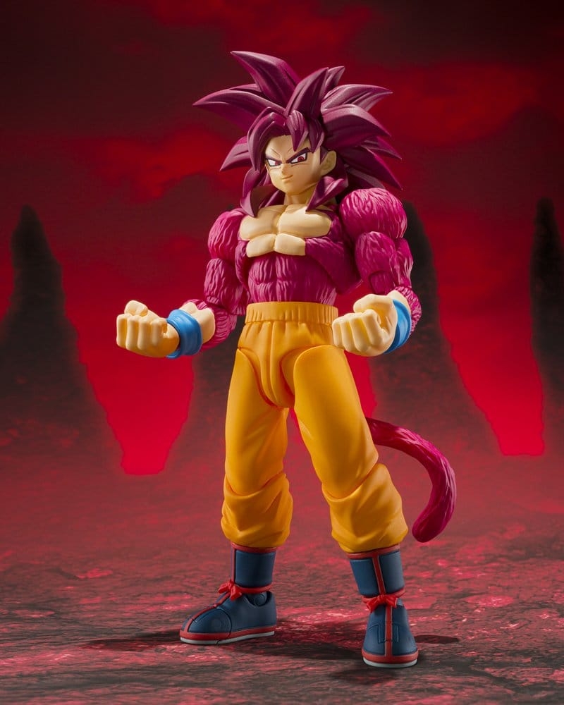 Son Goku Super Saiyan 4 SH Figuarts par Bandai Tamashii Nations - figurine Dragon Ball Daima de 15 cm