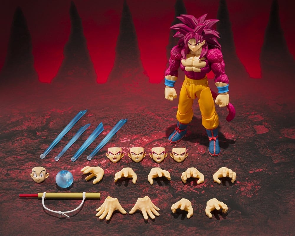 Son Goku Super Saiyan 4 SH Figuarts par Bandai Tamashii Nations - figurine Dragon Ball Daima de 15 cm