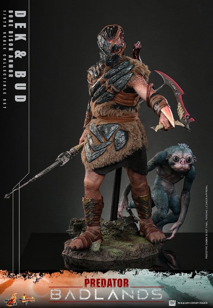 Dek and Bud (Bone Bison Armor) by Hot Toys - Predator: Badlands 1/6 scale action figures