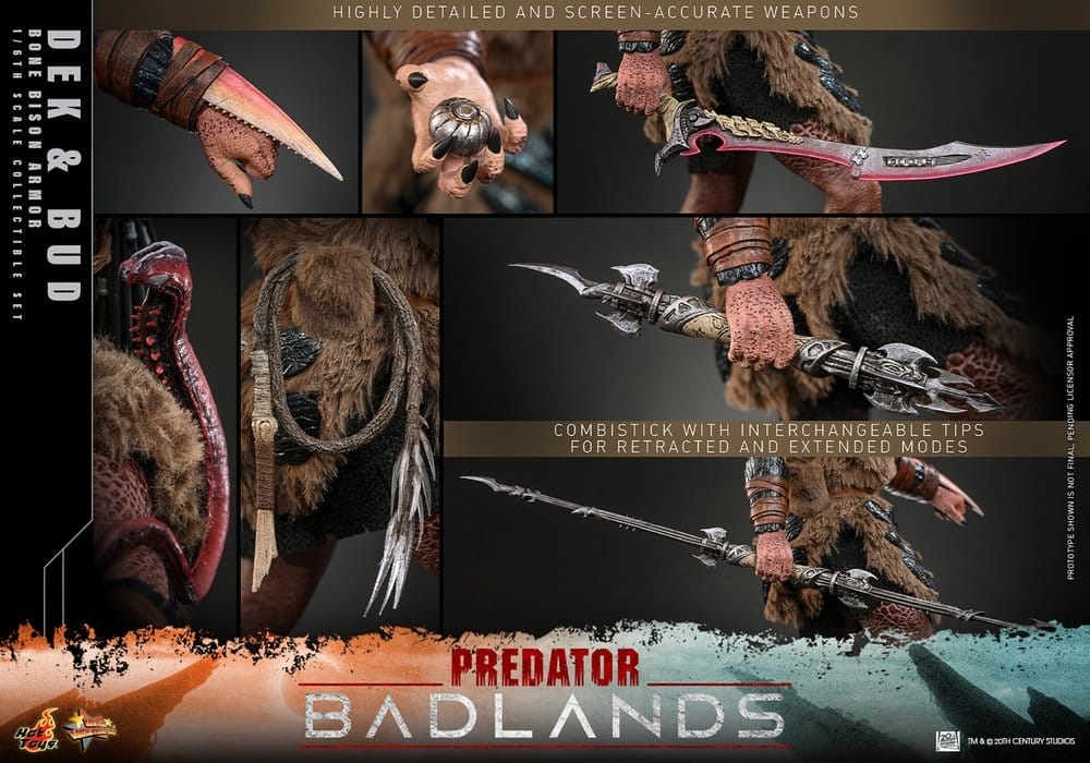 Dek and Bud (Bone Bison Armor) von Hot Toys - Predator: Badlands 1/6 Maßstab Actionfiguren