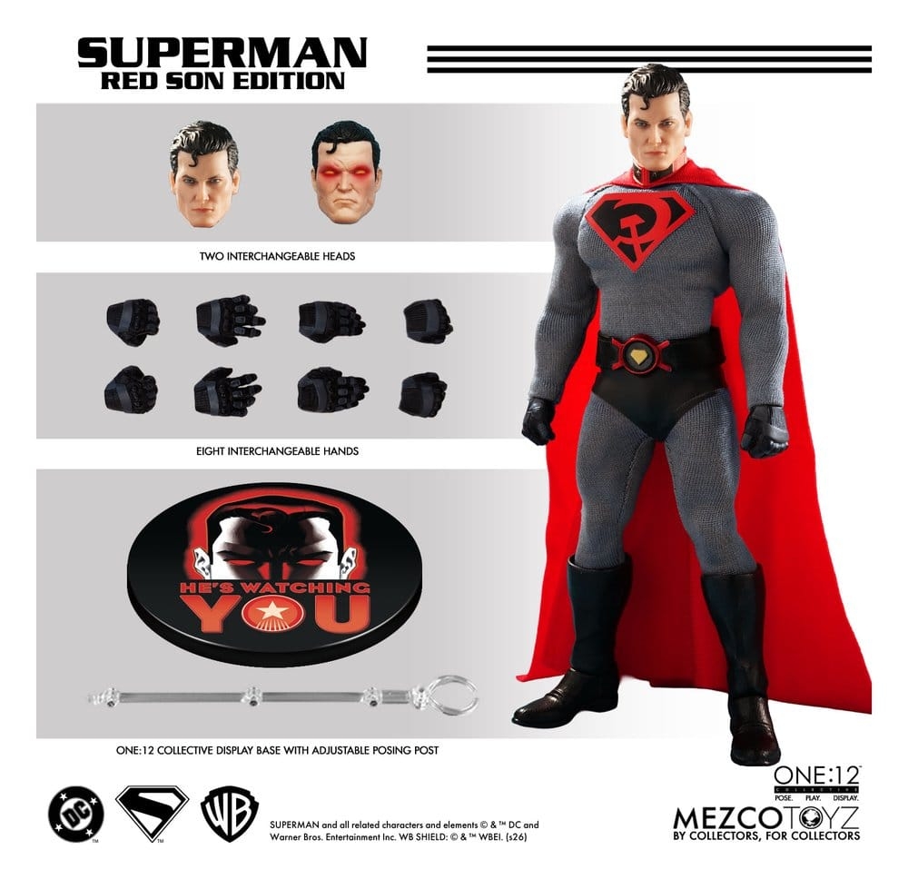 Superman (Red Son) One:12 by Mezco - DC Comics 1/12 scale action figure