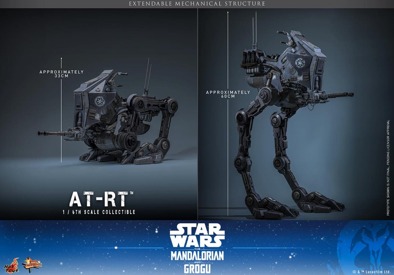 AT-RT par Hot Toys - MMS874 - véhicule 1/6 Star Wars: The Mandalorian And Grogu de 30 cm