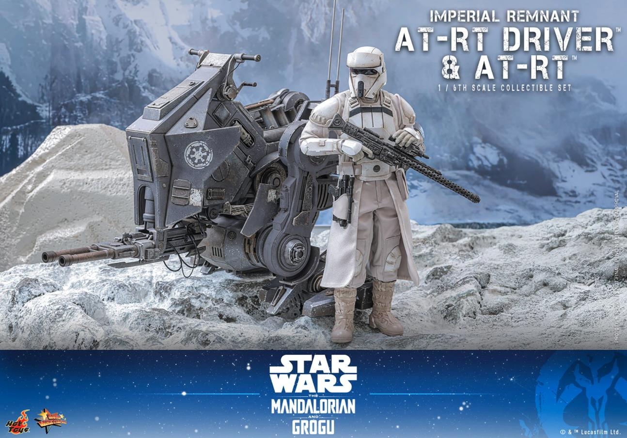 Imperial Remnant AT-RT driver and AT-RT von Hot Toys - MMS875 - The Mandalorian And Grogu 1/6 Maßstab Actionfigur