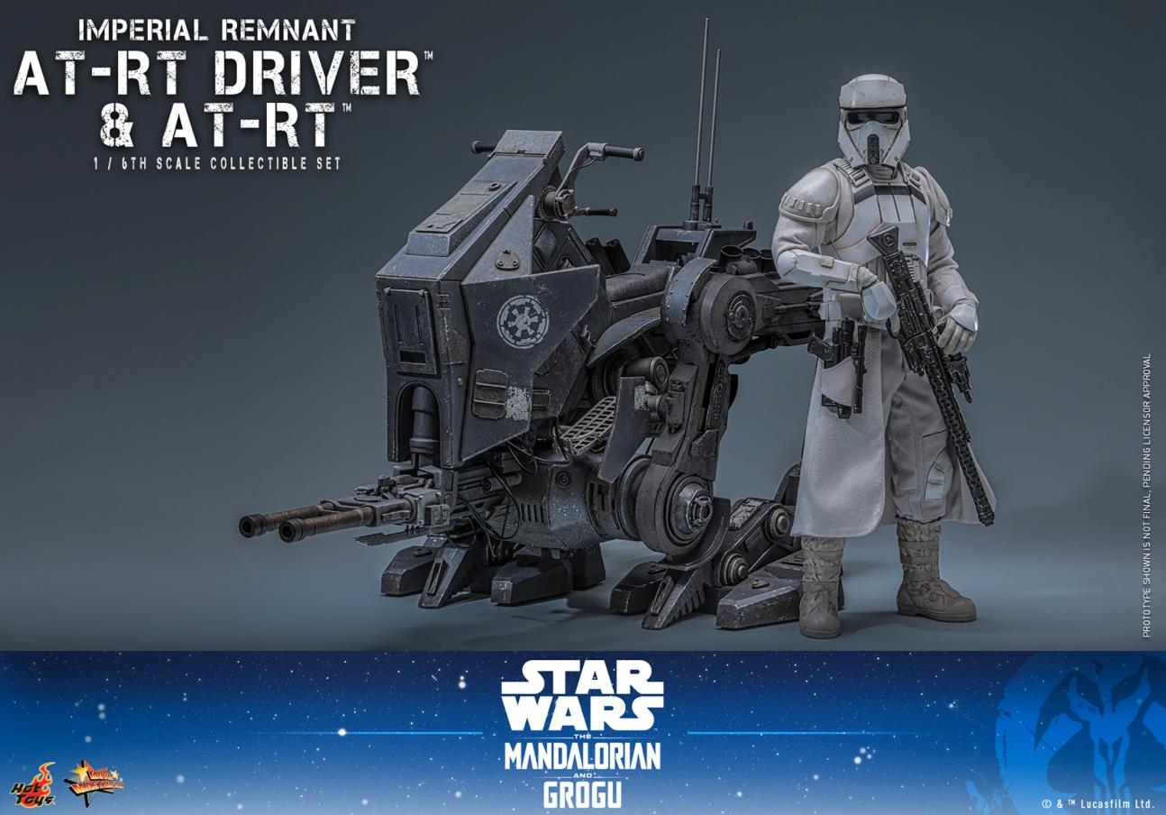 Imperial Remnant AT-RT driver and AT-RT by Hot Toys - MMS875 - The Mandalorian And Grogu 1/6 scale action figure
