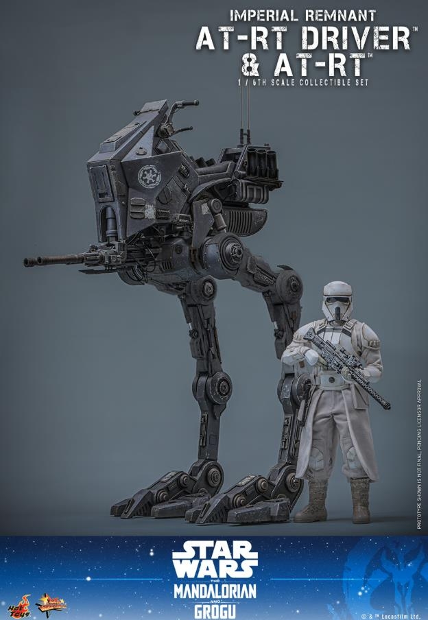 Imperial Remnant AT-RT driver and AT-RT by Hot Toys - MMS875 - The Mandalorian And Grogu 1/6 scale action figure