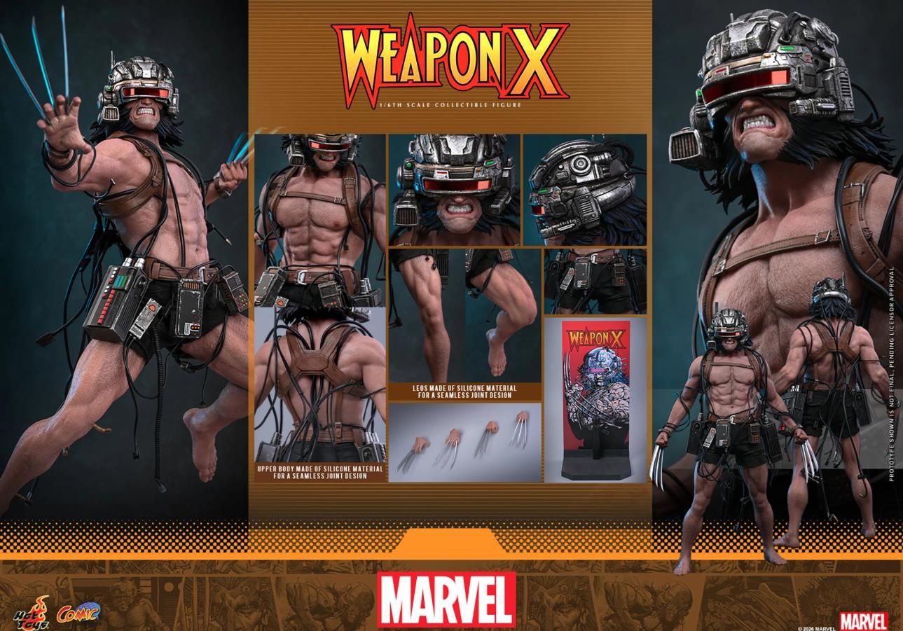 Weapon X van Hot Toys - CMS034 - Marvel Comics 1/6 schaal actiefiguur