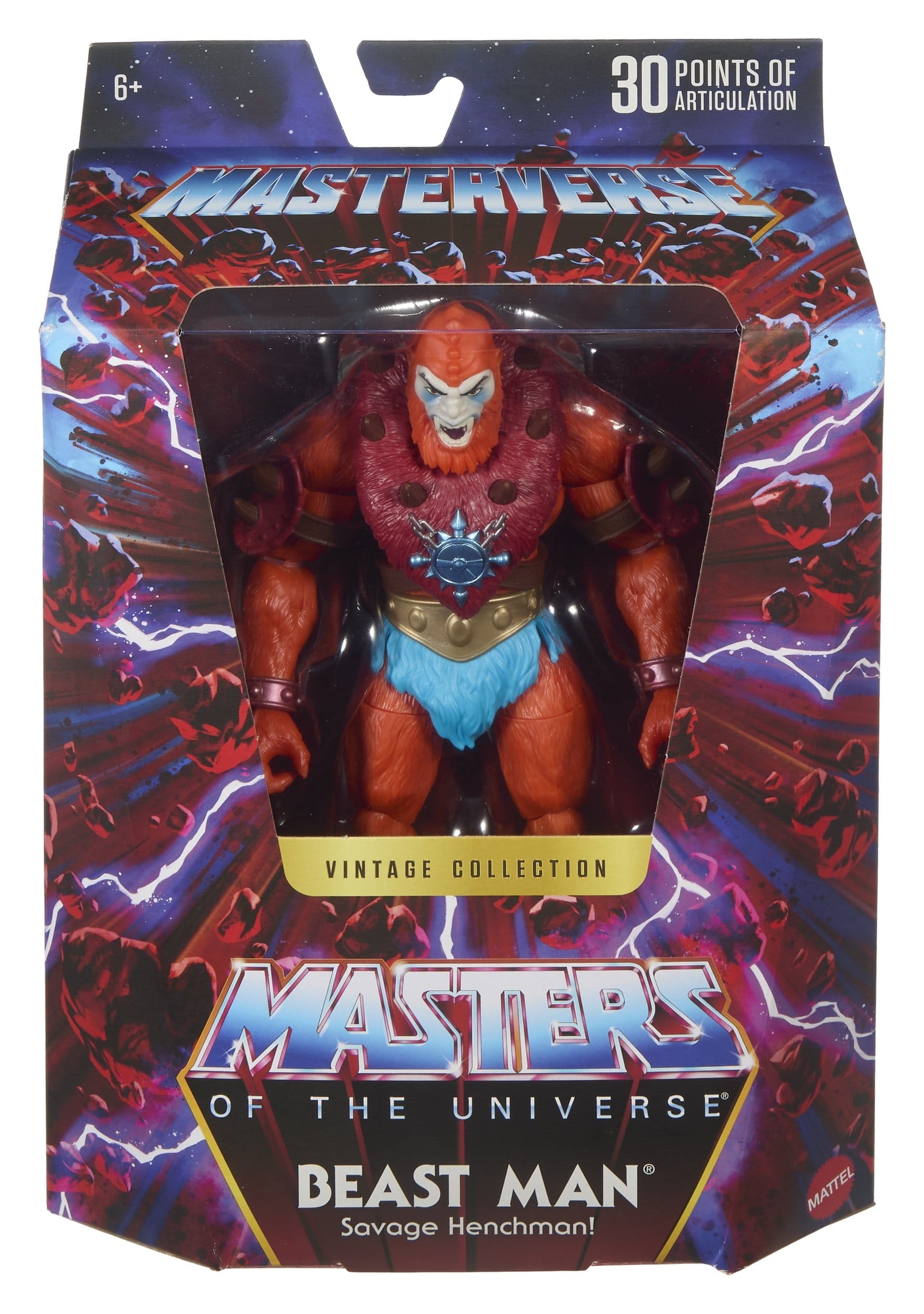 Beast Man Masterverse Vintage Collection MOTU van Mattel - Masters Of The Universe 18 cm actiefiguur
