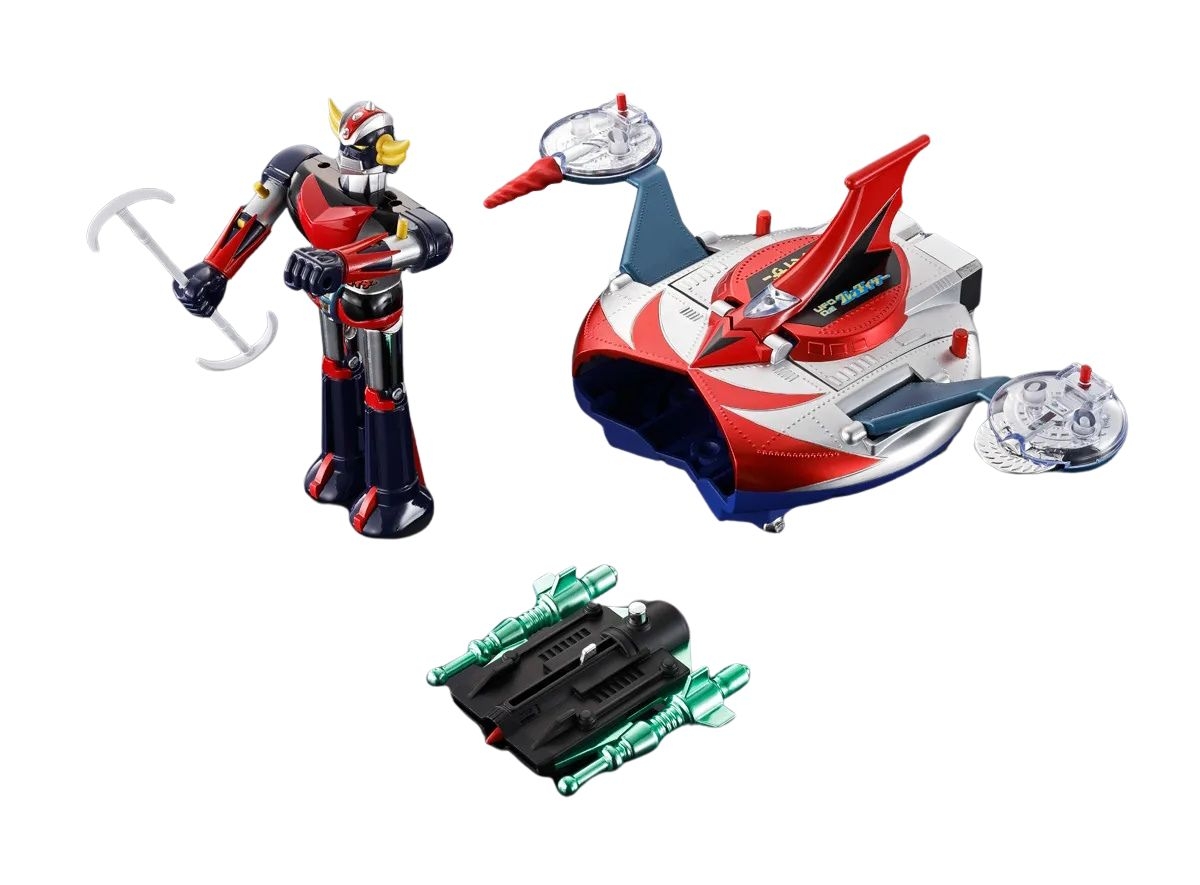 Grendizer and Spazer (Deluxe) Popy Chogokin von Bandai Tamashii Nations - Grendizer 14 cm Actionfigur