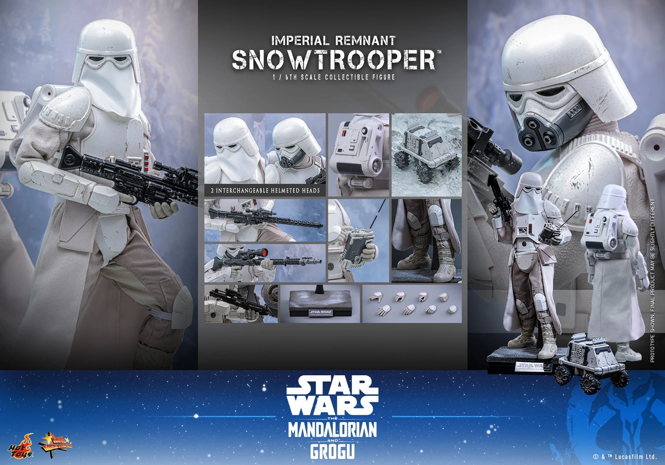 Imperial Remnant Snowtrooper von Hot Toys - MMS838 - Star Wars: The Mandalorian and Grogu 1/6 Maßstab Actionfigur