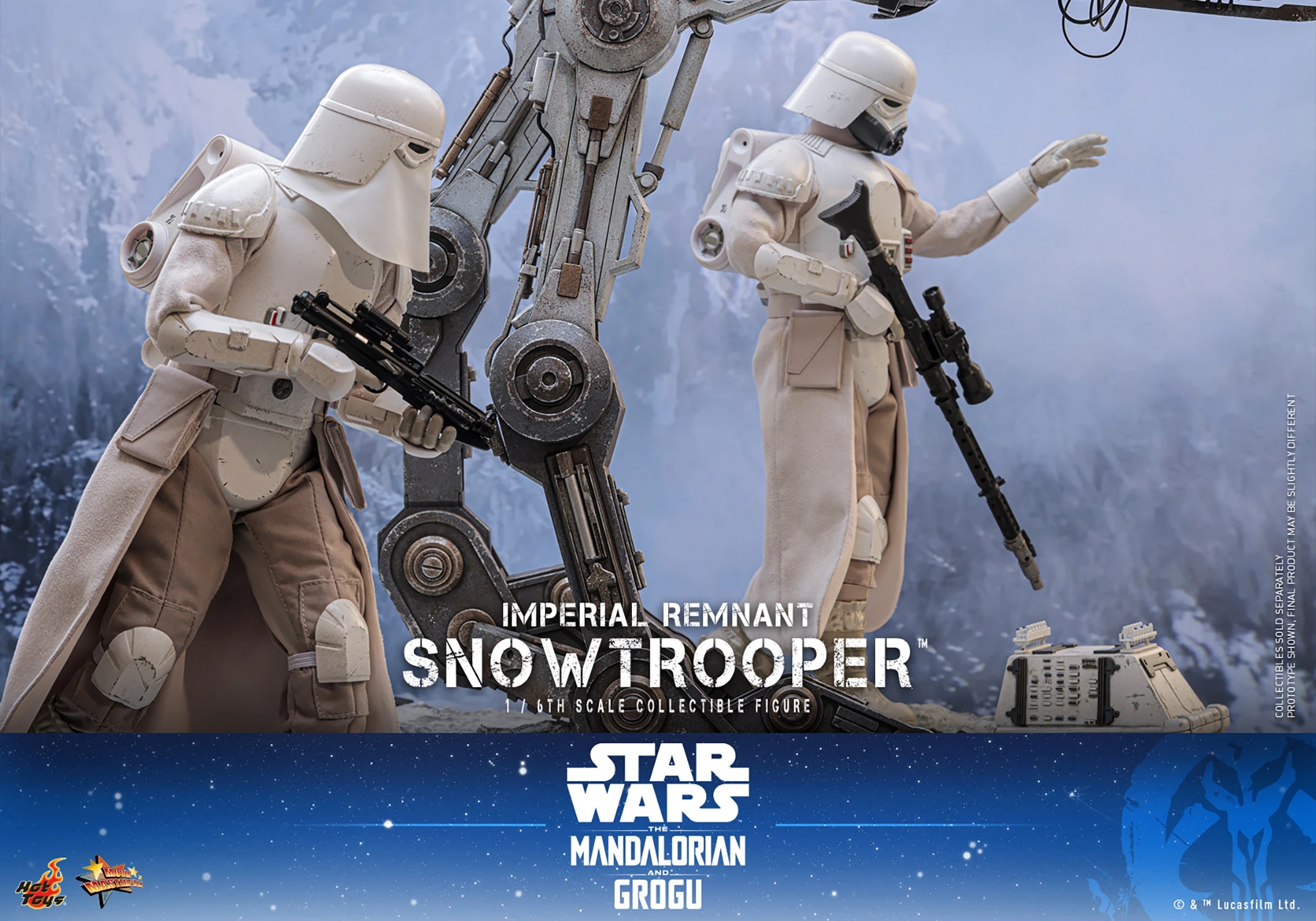 Imperial Remnant Snowtrooper von Hot Toys - MMS838 - Star Wars: The Mandalorian and Grogu 1/6 Maßstab Actionfigur