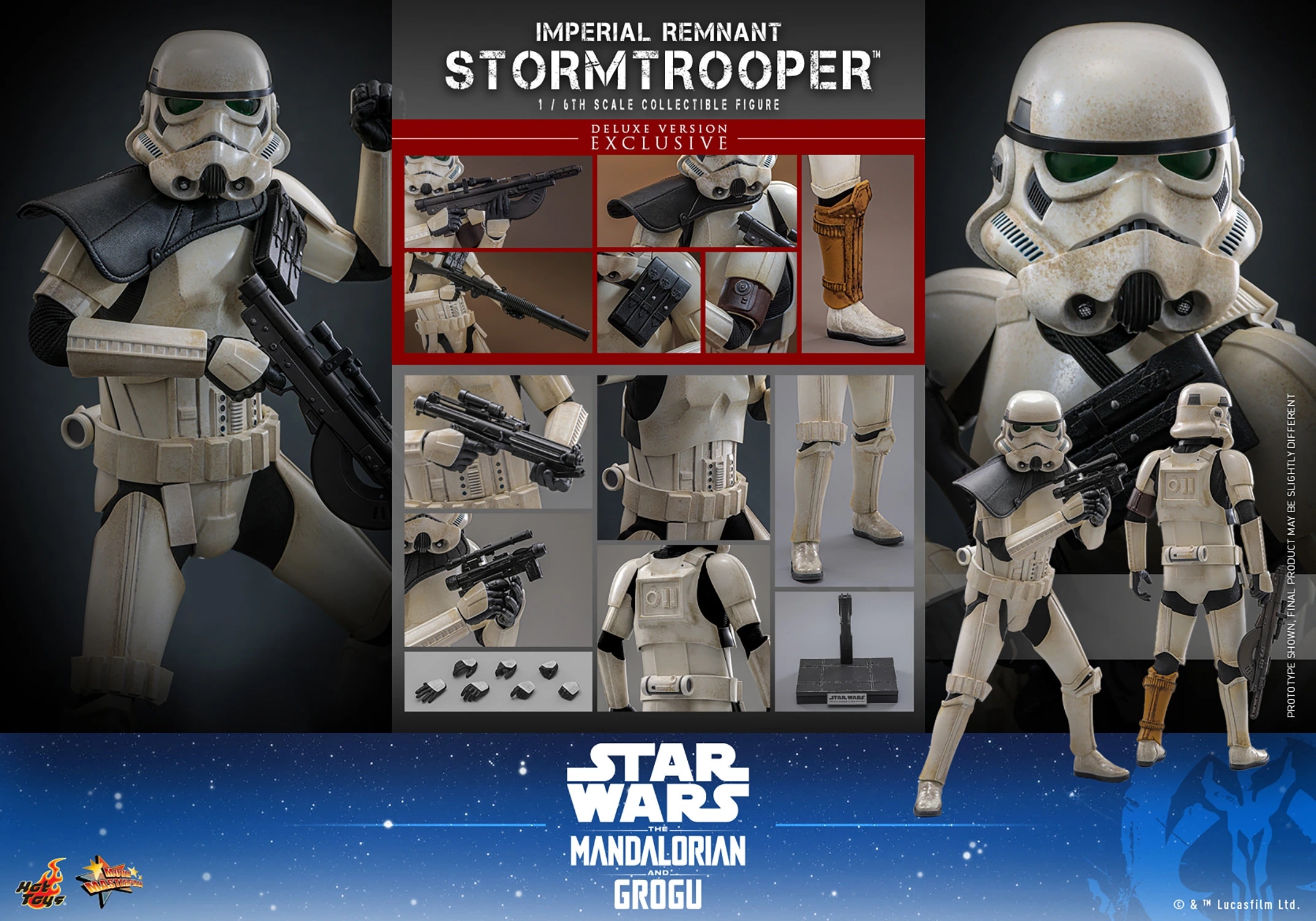 Imperial Remnant Stormtrooper Deluxe par Hot Toys - MMS837 - figurine 1/6 Star Wars: The Mandalorian and Grogu de 30 cm