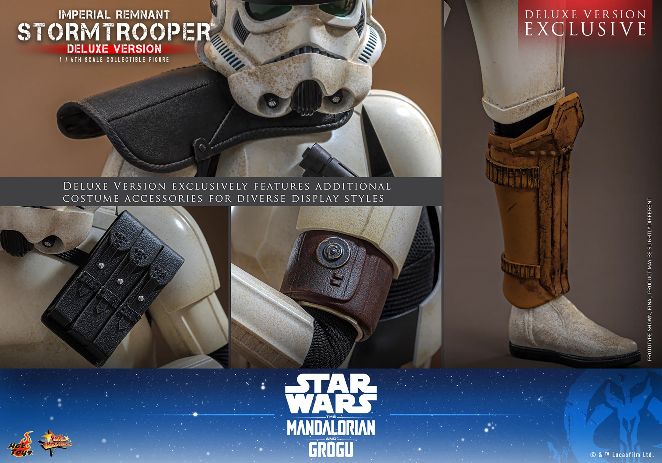 Imperial Remnant Stormtrooper Hot Toys Deluxe version - MMS837 - Star Wars: The Mandalorian and Grogu 1/6 schaal actiefiguur