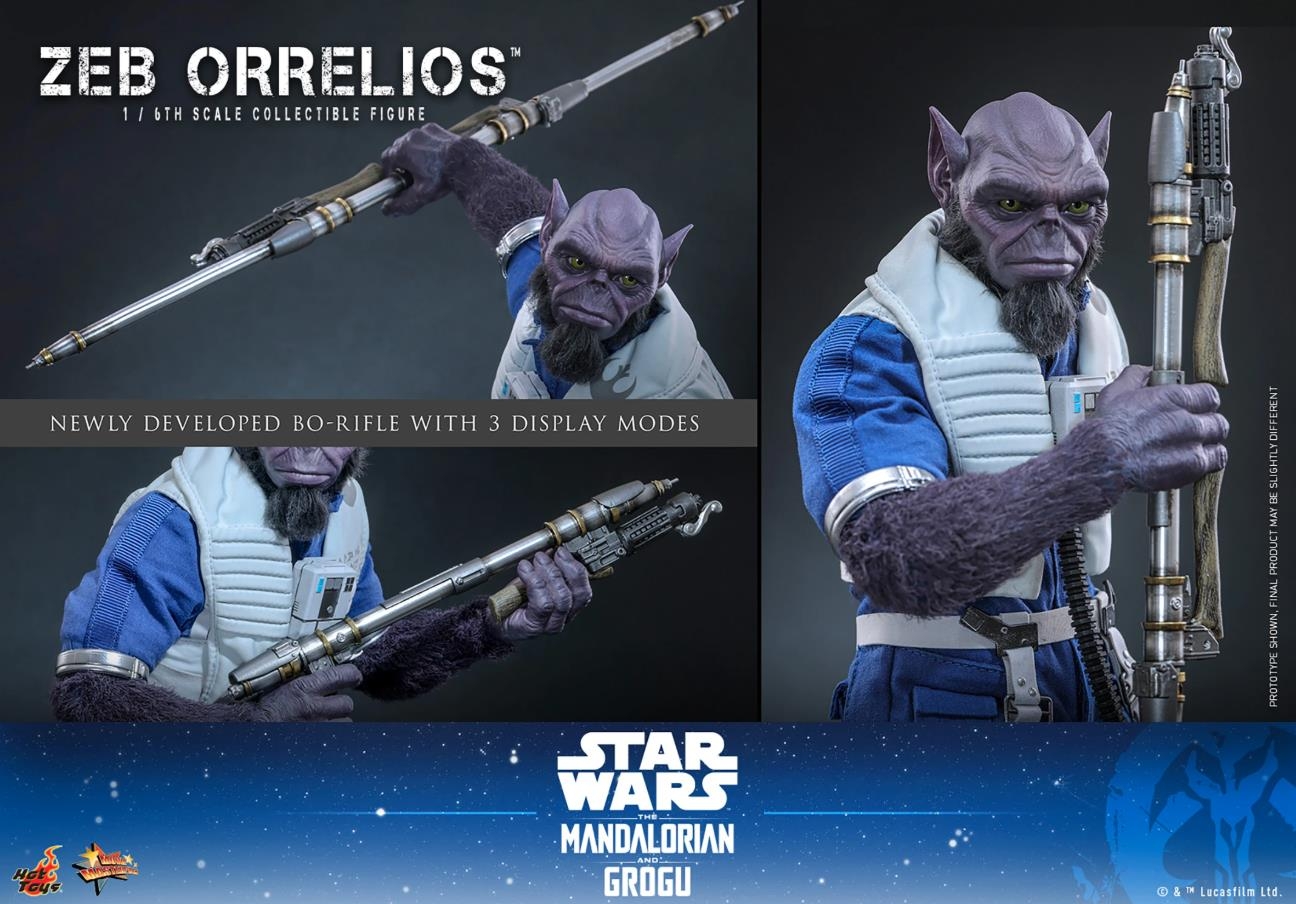 Zeb Orrelios van Hot Toys - MMS876 - Star Wars: The Mandalorian & Grogu 1/6 schaal actiefiguur