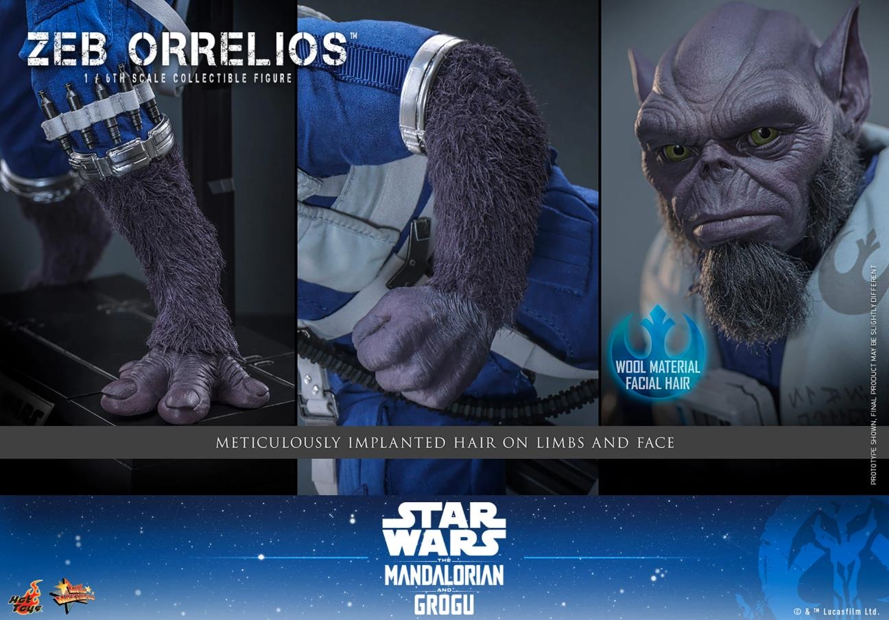 Zeb Orrelios van Hot Toys - MMS876 - Star Wars: The Mandalorian & Grogu 1/6 schaal actiefiguur