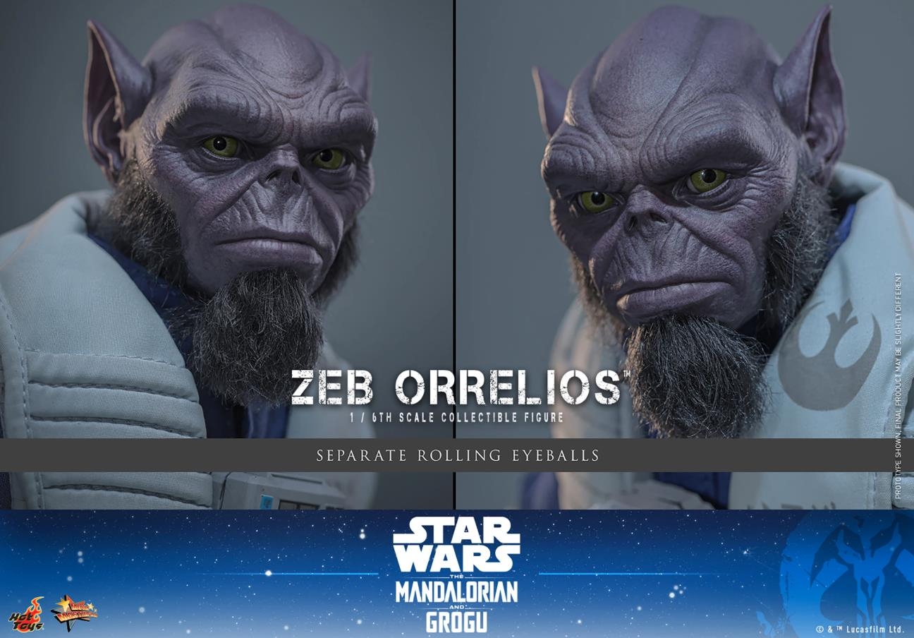 Zeb Orrelios par Hot Toys - MMS876 - figurine 1/6 Star Wars: The Mandalorian & Grogu de 33 cm