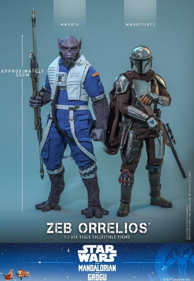 Zeb Orrelios van Hot Toys - MMS876 - Star Wars: The Mandalorian & Grogu 1/6 schaal actiefiguur