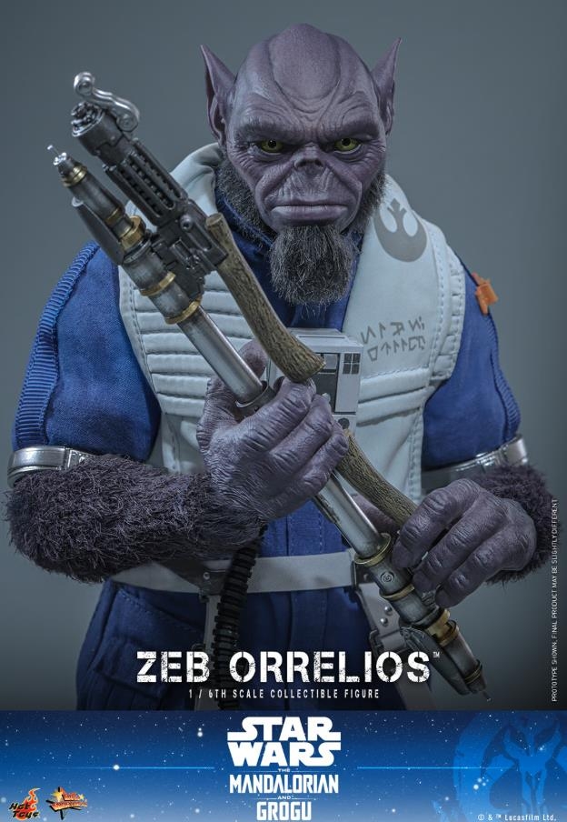 Zeb Orrelios par Hot Toys - MMS876 - figurine 1/6 Star Wars: The Mandalorian & Grogu de 33 cm