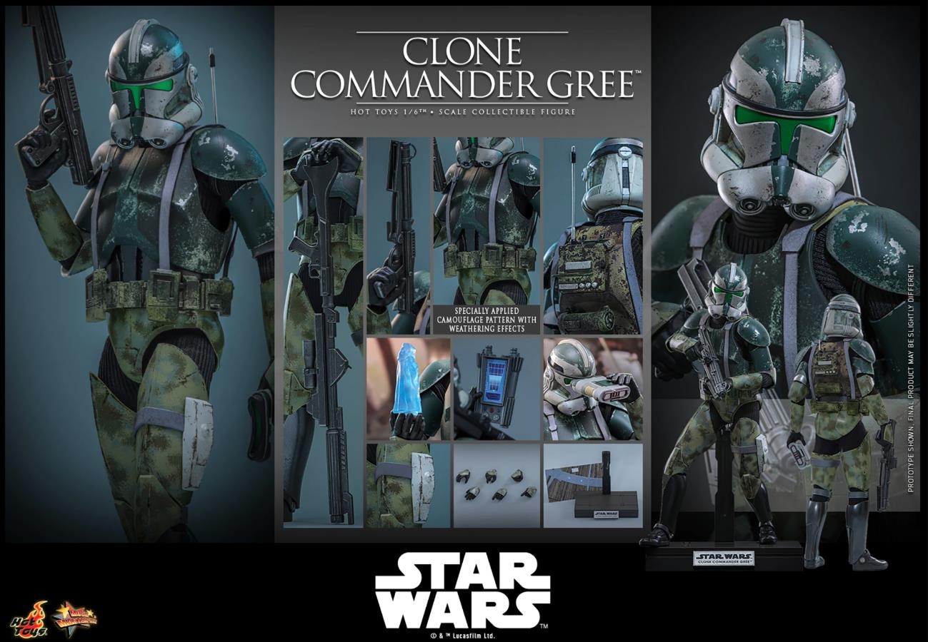 Clone Commander Gree van Hot Toys - MMS877 - Star Wars Episode III: Revenge of the Sith 1/6 schaal actiefiguur
