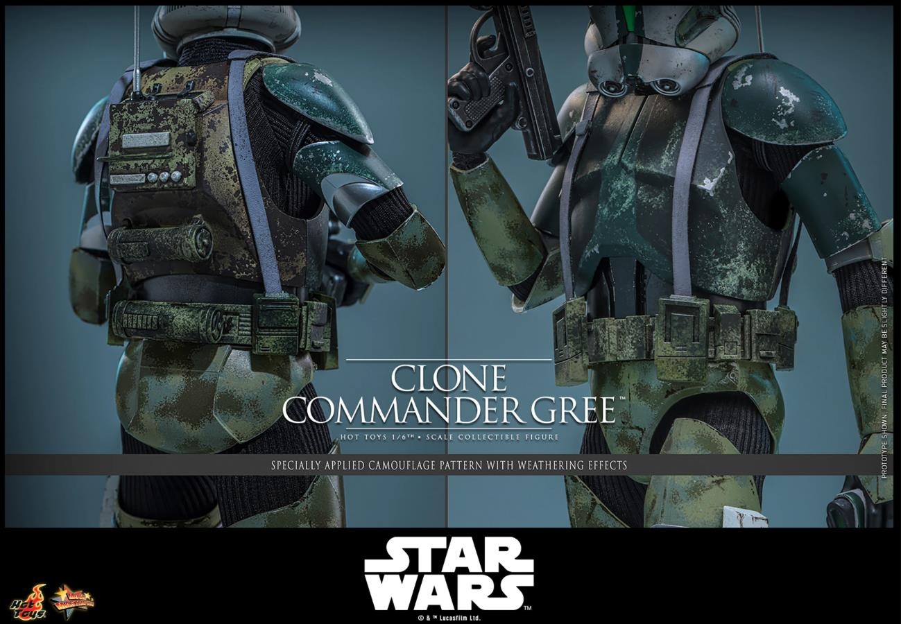 Clone Commander Gree par Hot Toys - MMS877 - figurine 1/6 Star Wars Episode III: Revenge of the Sith de 30 cm