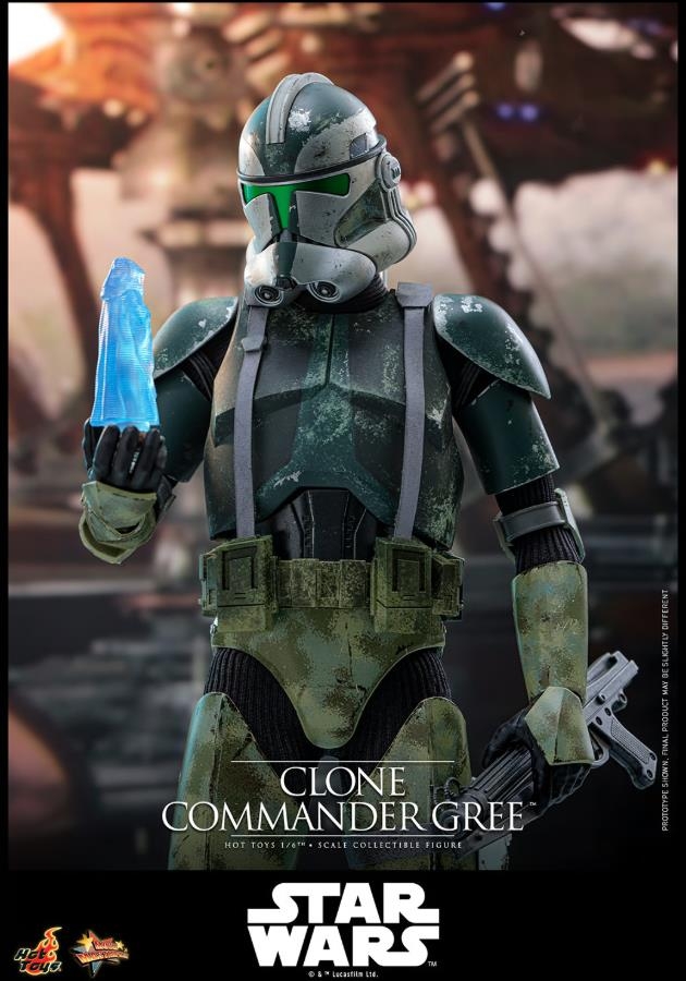 Clone Commander Gree par Hot Toys - MMS877 - figurine 1/6 Star Wars Episode III: Revenge of the Sith de 30 cm