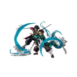 Tanjiro Kamado and Giyu Tomioka Water Breathing Effect Parts SH Figuarts par Tamashii Nations - effet Demon Slayer