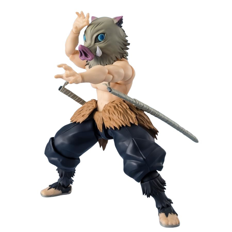 Inosuke Hashibira SH Figuarts par Bandai Tamashii Nations - figurine Demon Slayer: Kimetsu no Yaiba de 14 cm
