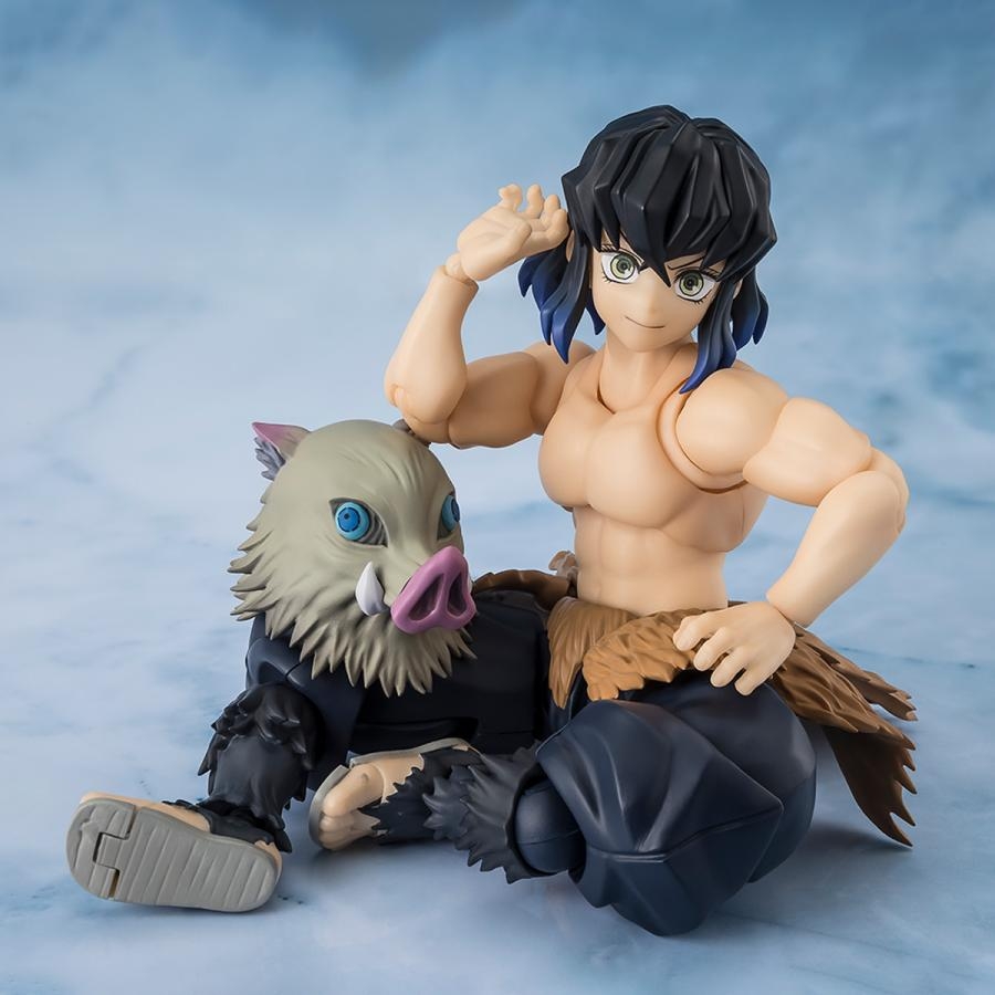 Inosuke Hashibira SH Figuarts von Bandai Tamashii Nations - Demon Slayer: Kimetsu no Yaiba 14 cm Actionfigur