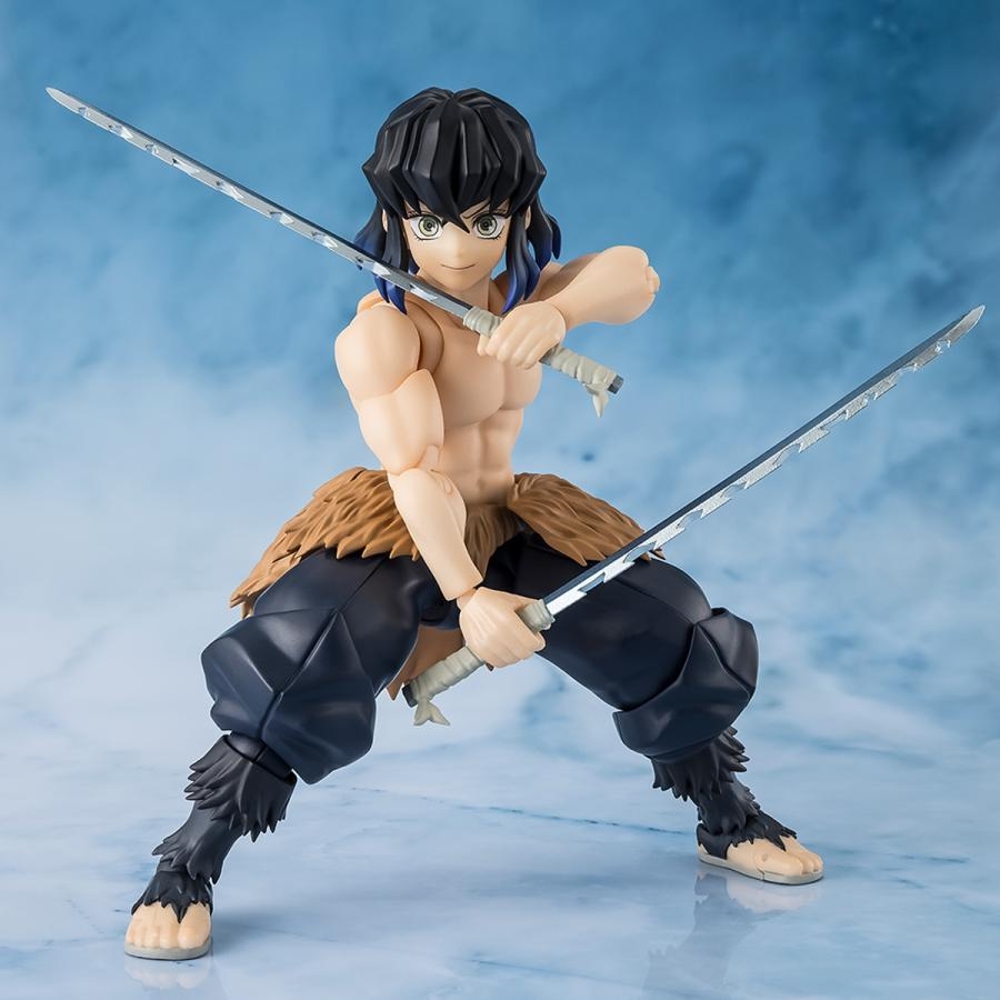Inosuke Hashibira SH Figuarts par Bandai Tamashii Nations - figurine Demon Slayer: Kimetsu no Yaiba de 14 cm