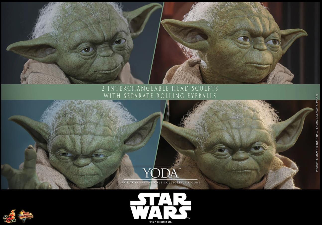 Yoda van Hot Toys - MMS878 - Star Wars Episode III: Revenge of the Sith 1/6 schaal actiefiguur