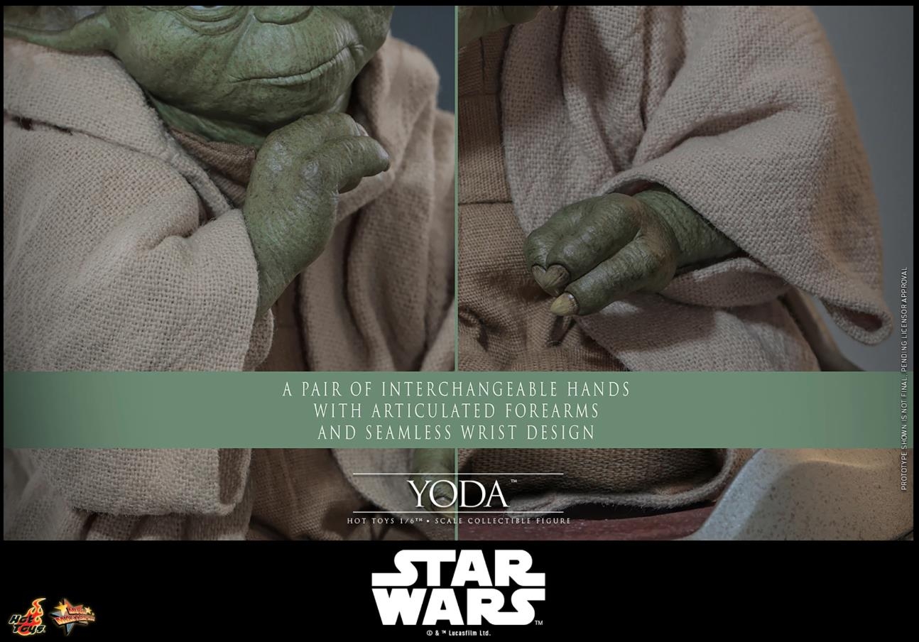 Yoda von Hot Toys - MMS878 - Star Wars Episode III: Revenge of the Sith 1/6 Maßstab Actionfigur