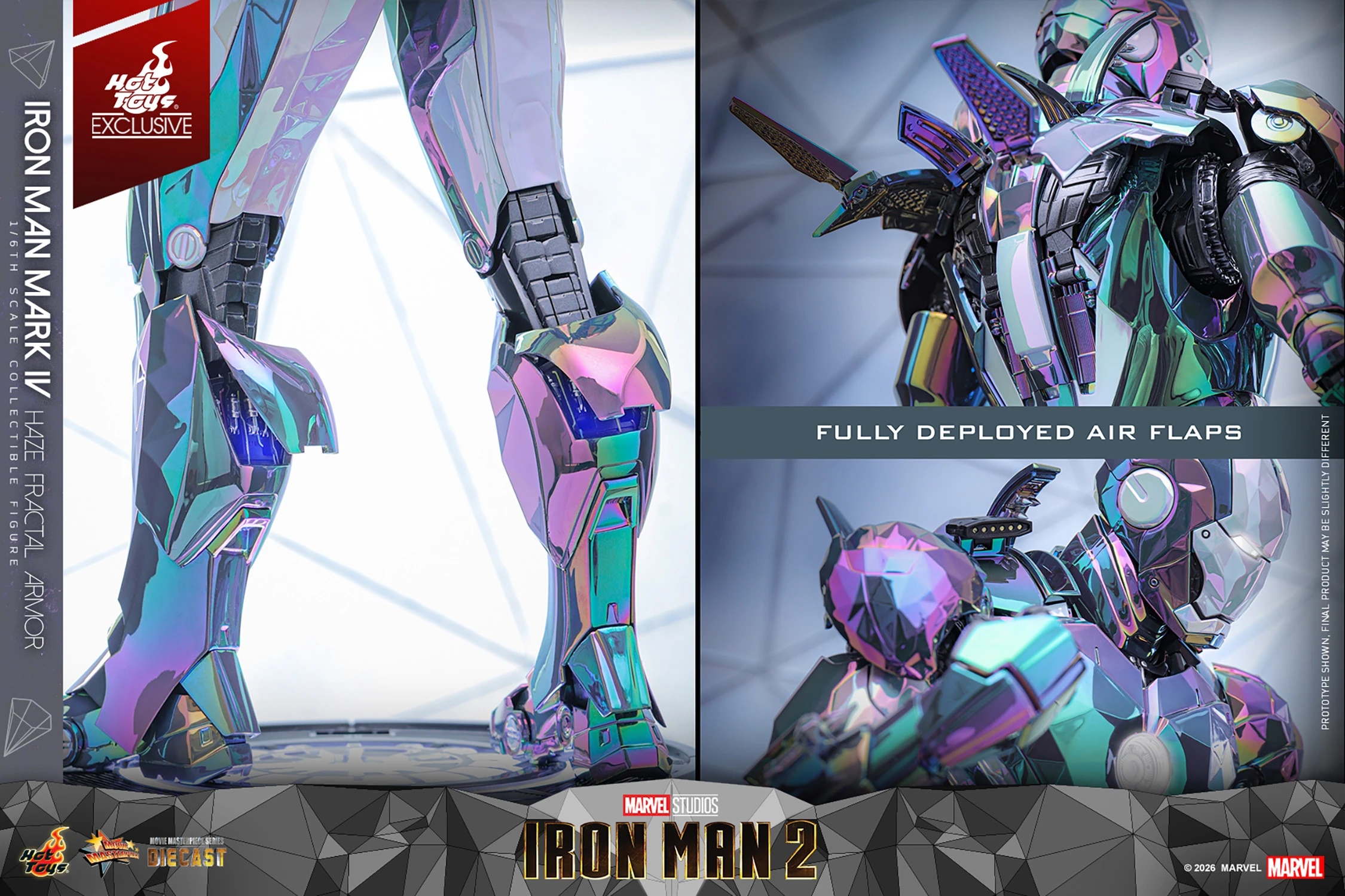 Iron Man Mark IV (Haze Fractal Armor) von Hot Toys - MMS855D79 - Iron Man 2 1/6 Maßstab Actionfigur