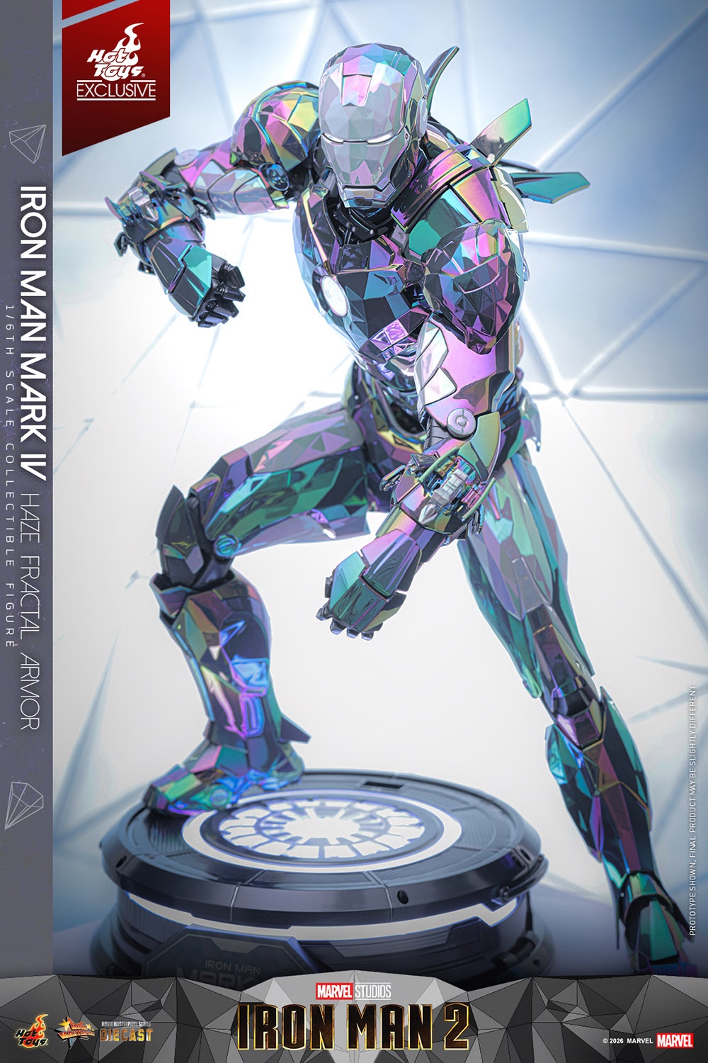 Iron Man Mark IV (Haze Fractal Armor) par Hot Toys - MMS855D79 - figurine 1/6 Iron Man 2 de 33 cm