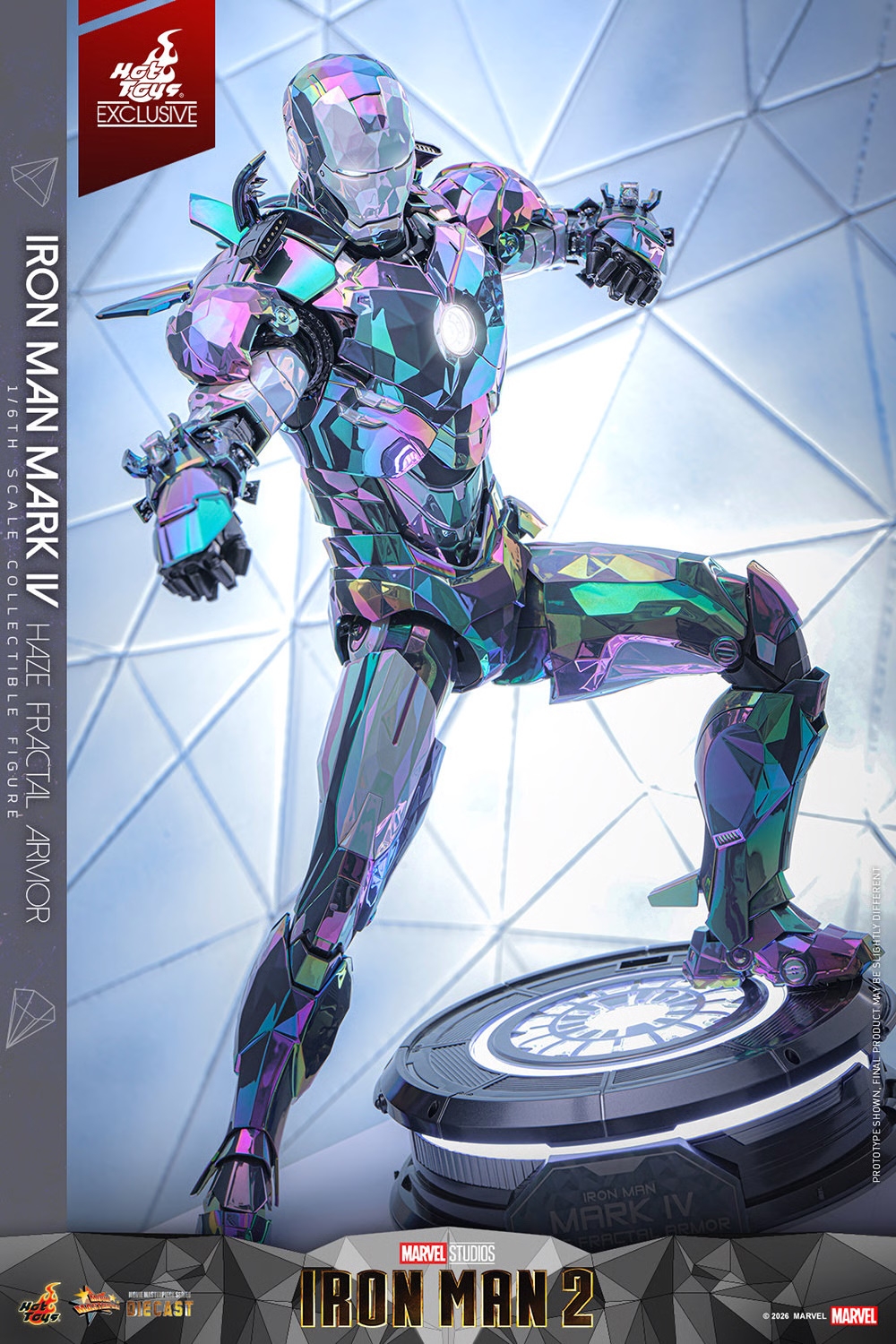 Iron Man Mark IV (Haze Fractal Armor) par Hot Toys - MMS855D79 - figurine 1/6 Iron Man 2 de 33 cm
