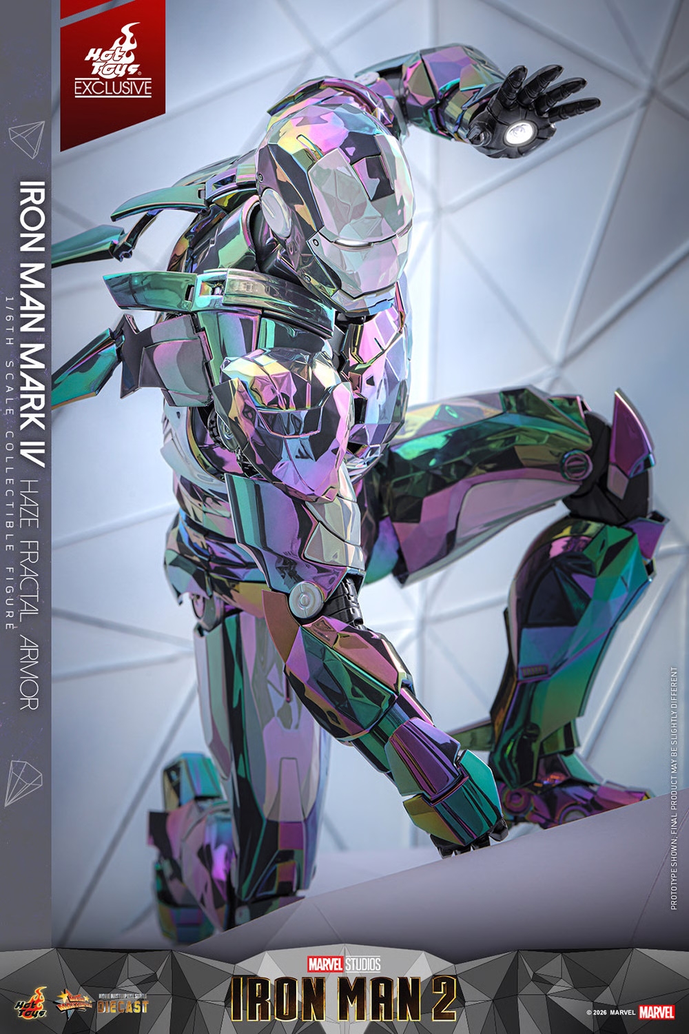 Iron Man Mark IV (Haze Fractal Armor) van Hot Toys - MMS855D79 - Iron Man 2 1/6 schaal actiefiguur