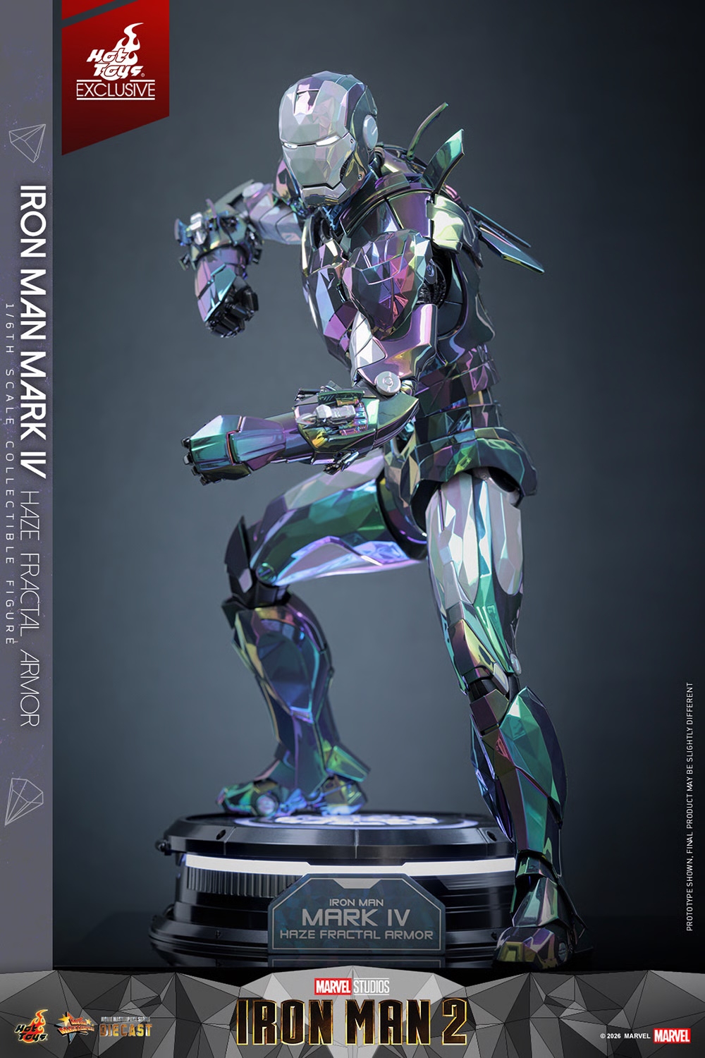 Iron Man Mark IV (Haze Fractal Armor) van Hot Toys - MMS855D79 - Iron Man 2 1/6 schaal actiefiguur