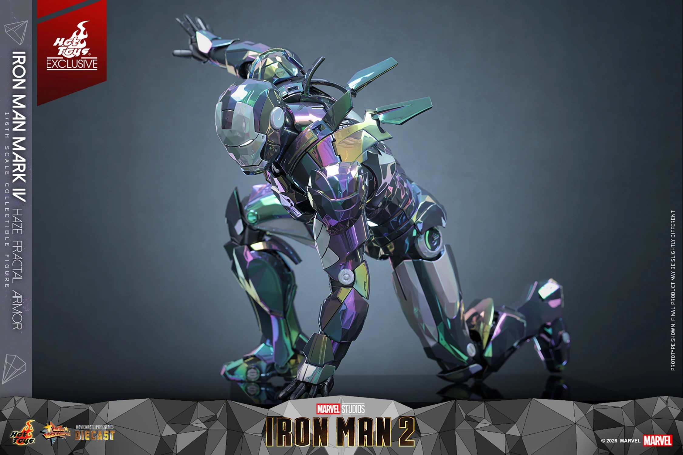 Iron Man Mark IV (Haze Fractal Armor) van Hot Toys - MMS855D79 - Iron Man 2 1/6 schaal actiefiguur