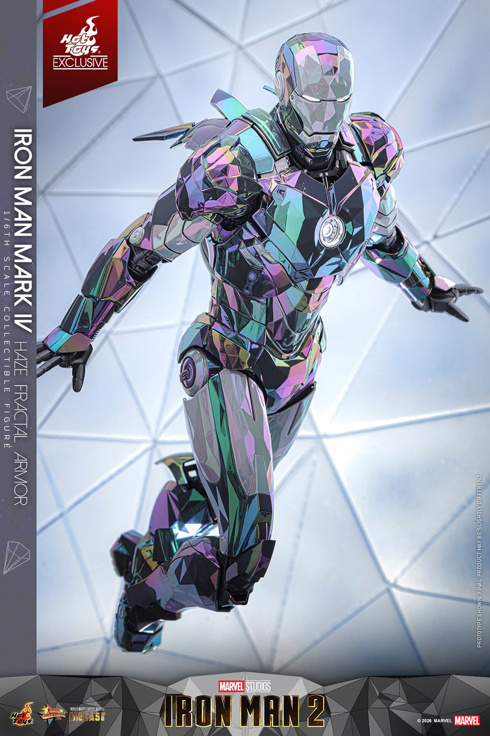 Iron Man Mark IV (Haze Fractal Armor) van Hot Toys - MMS855D79 - Iron Man 2 1/6 schaal actiefiguur
