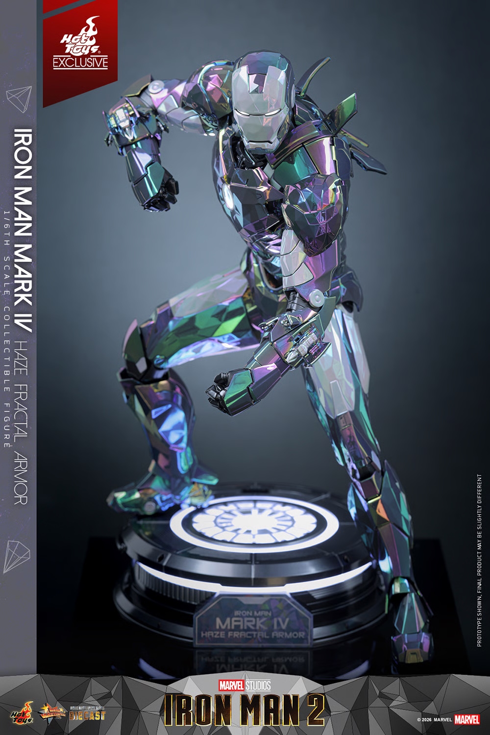 Iron Man Mark IV (Haze Fractal Armor) par Hot Toys - MMS855D79 - figurine 1/6 Iron Man 2 de 33 cm
