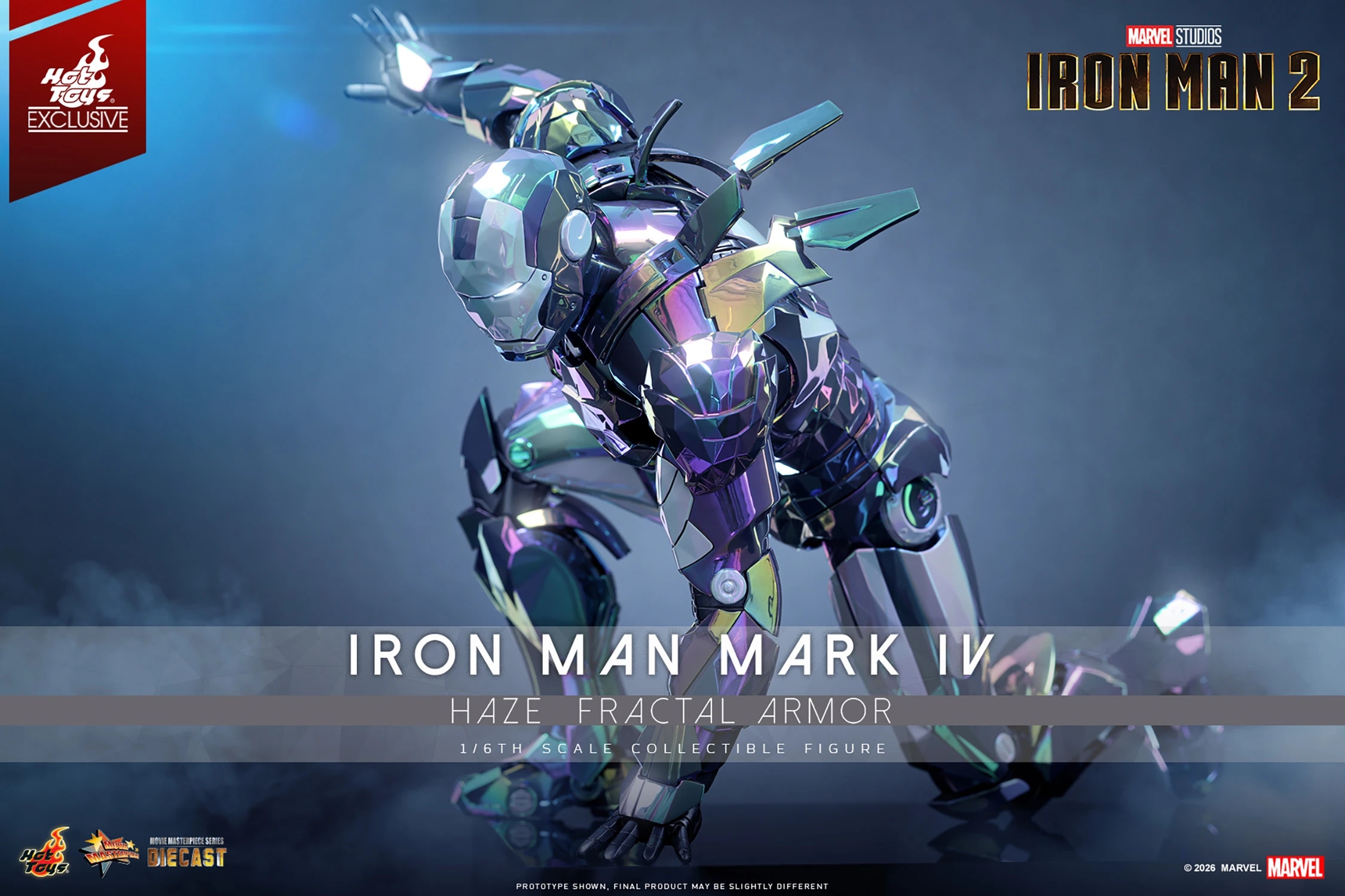 Iron Man Mark IV (Haze Fractal Armor) von Hot Toys - MMS855D79 - Iron Man 2 1/6 Maßstab Actionfigur