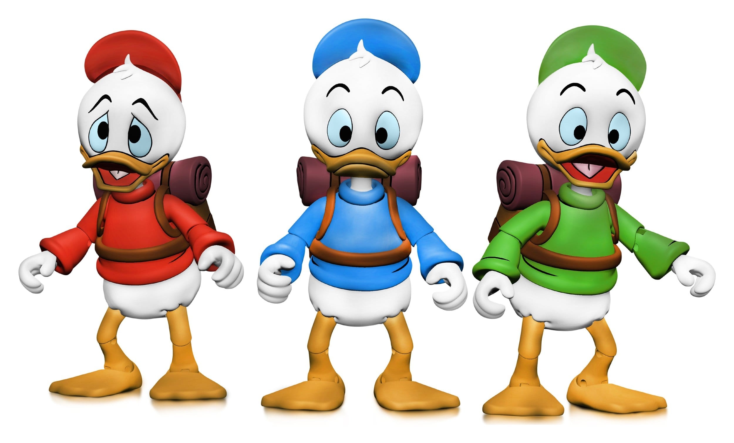 Huey Dewey and Louie Ultimate van Neca - DuckTales 18 cm actiefiguren