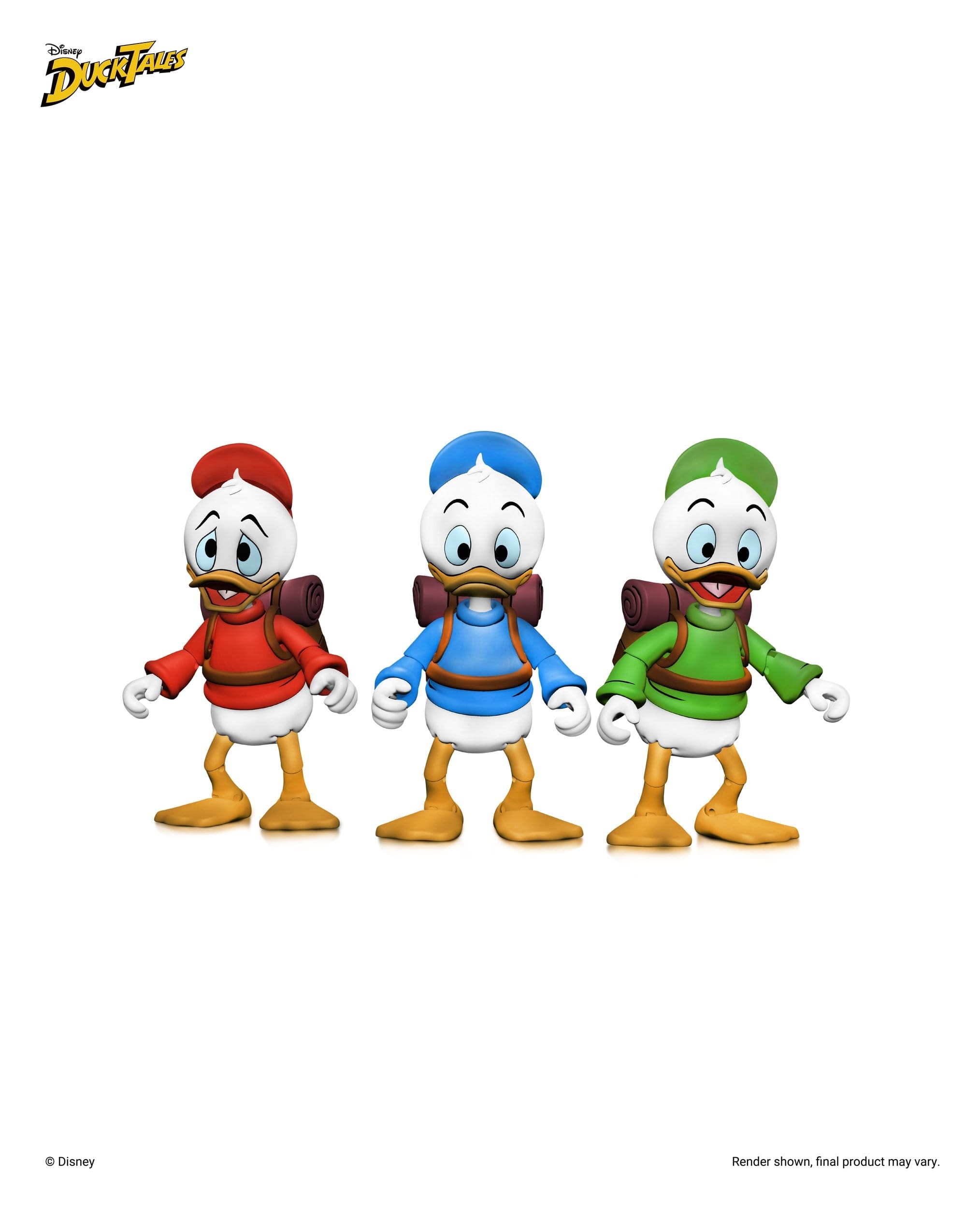Huey Dewey and Louie Ultimate von Neca - DuckTales 18 cm Actionfiguren