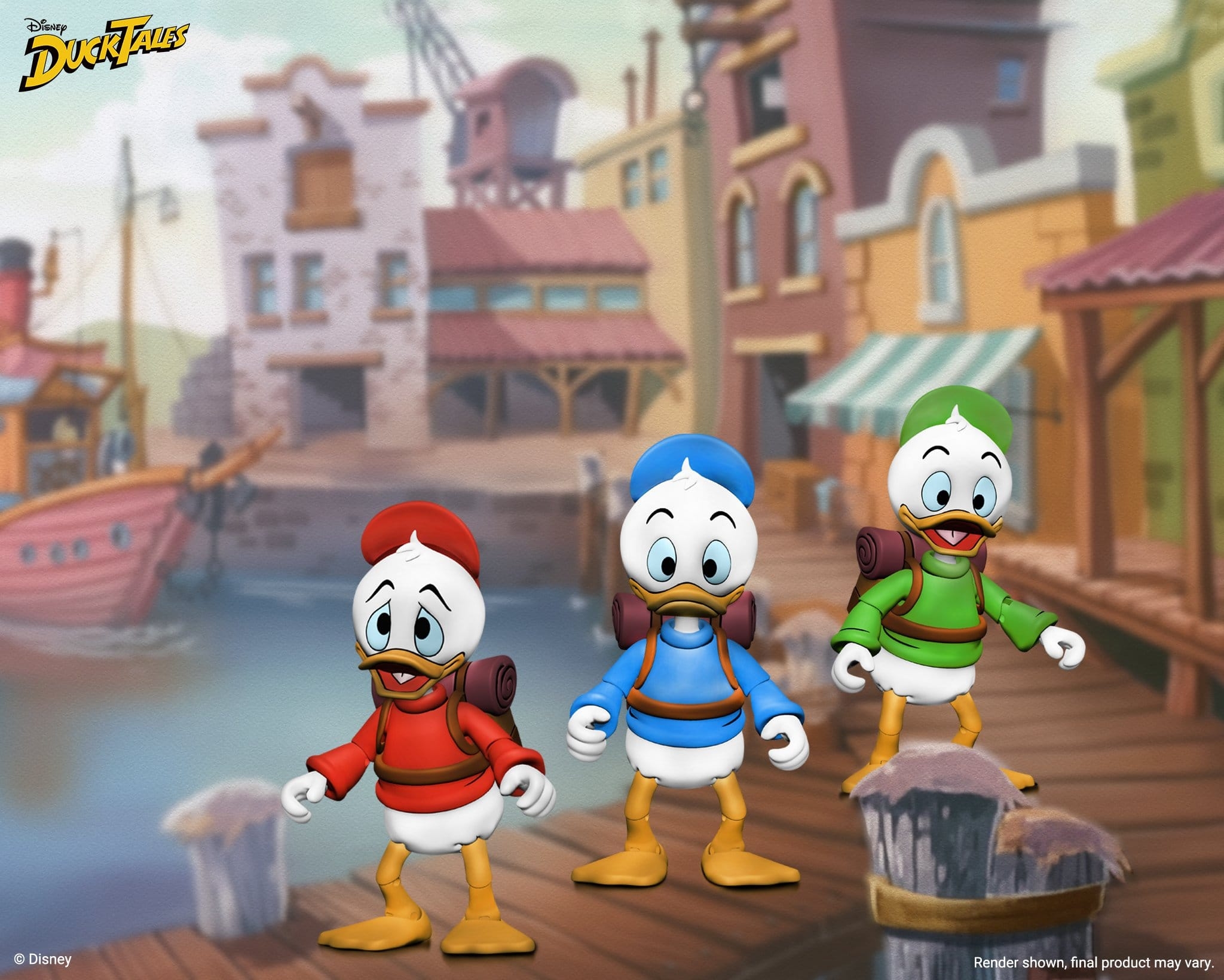 Huey Dewey and Louie Ultimate van Neca - DuckTales 18 cm actiefiguren